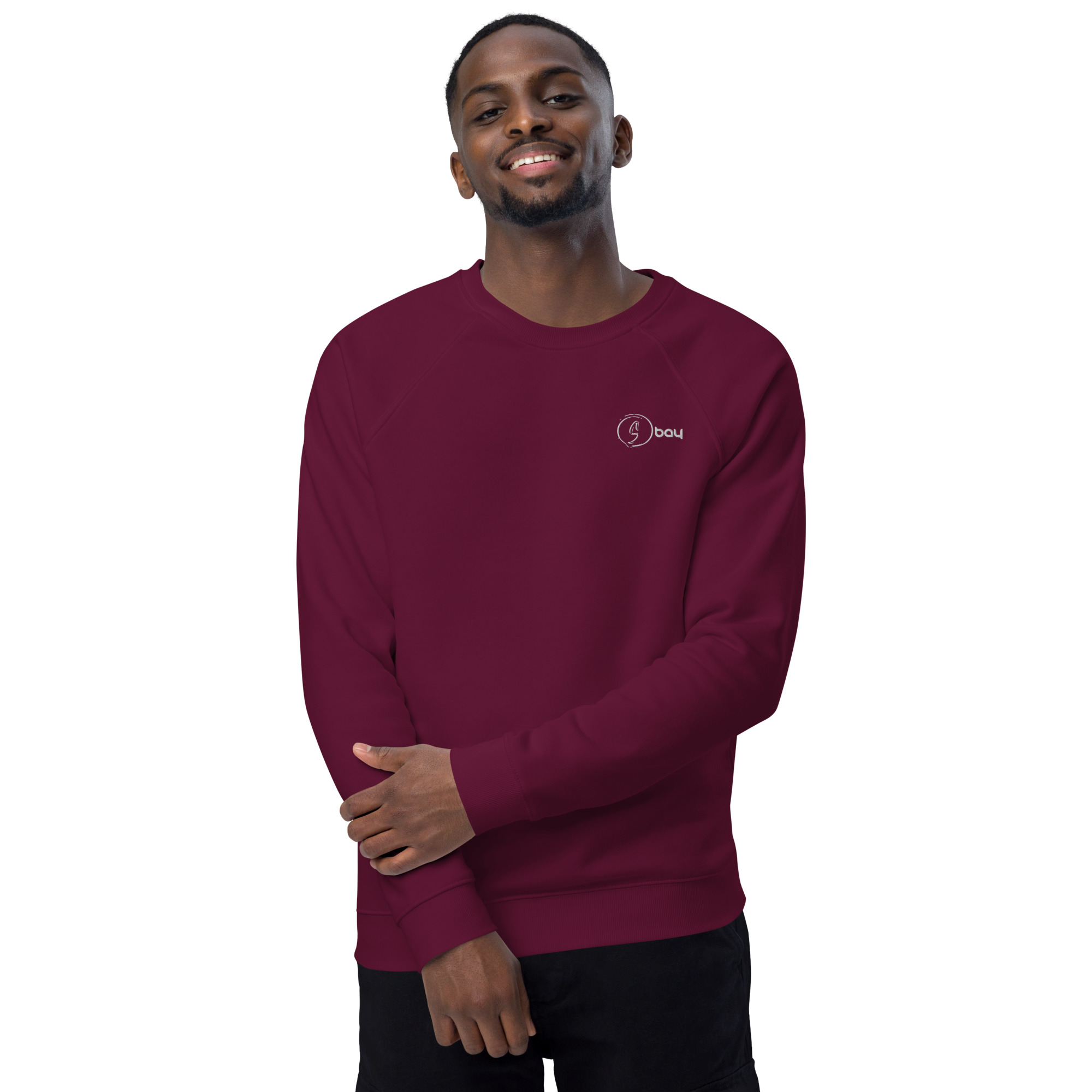 unisex-organic-raglan-sweatshirt-burgundy-front-2-661bbf8a352cb.jpg