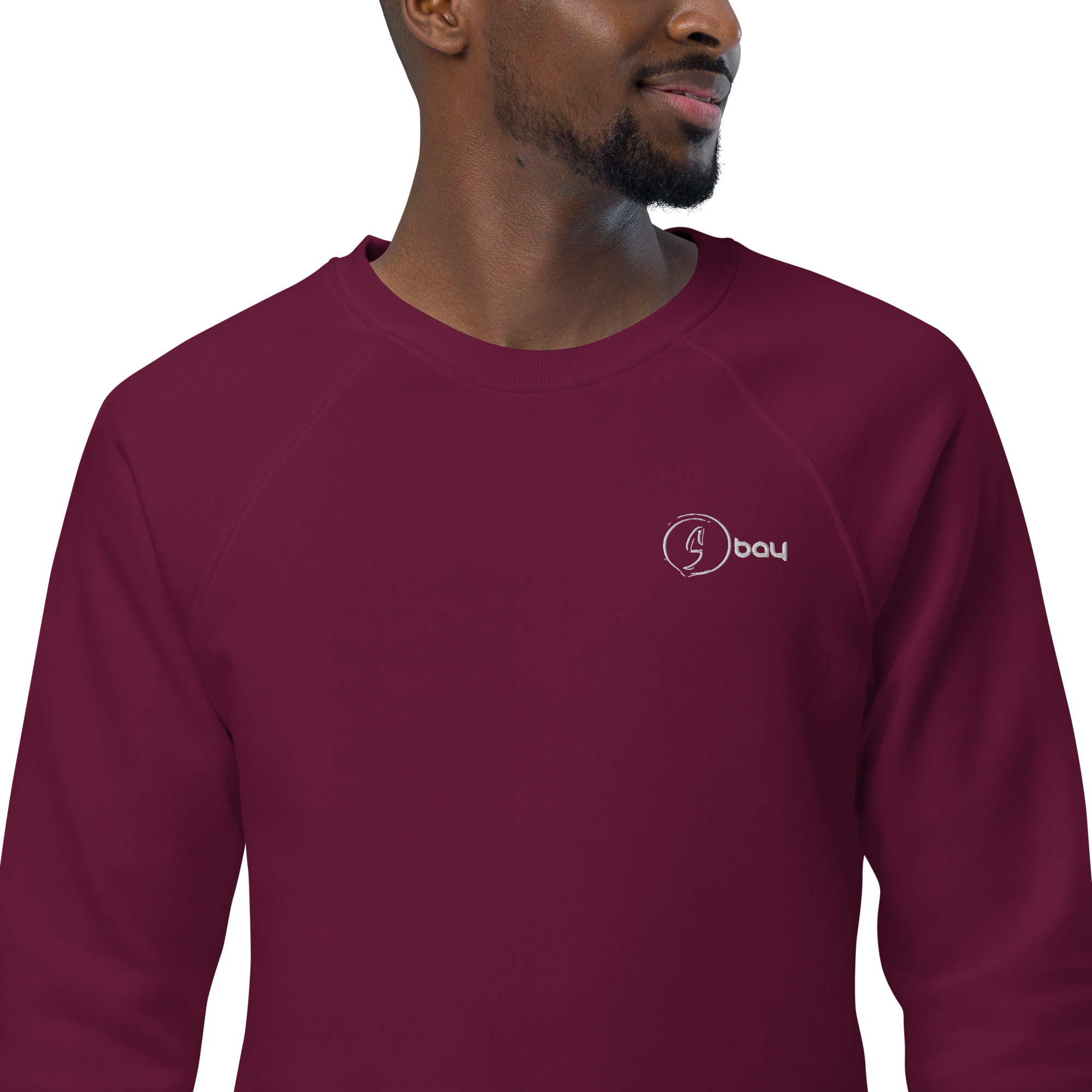 unisex-organic-raglan-sweatshirt-burgundy-zoomed-in-661bbf8a34f58.jpg